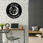 Chicago Blackhawks Metal Sign Hawk Head Icon 1