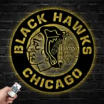 Chicago Blackhawks Metal Sign Nhl 1