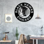 Chicago Blackhawks Metal Sign Nhl 1