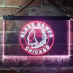 Chicago Blackhawks Neon Sign Chicago Hawk Art 1