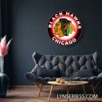 Chicago Blackhawks Neon Sign Hawks Head Icon 1