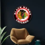 Chicago Blackhawks Neon Sign Hawks Head Icon 1