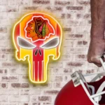 Chicago Blackhawks Neon Sign The Punisher 1