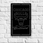 Chicago Bulls Metal Sign Budweiser 1