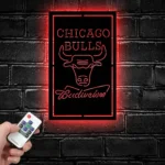 Chicago Bulls Metal Sign Budweiser 1