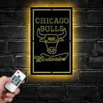 Chicago Bulls Metal Sign Budweiser 1