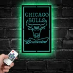 Chicago Bulls Metal Sign Budweiser 1