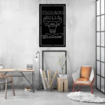 Chicago Bulls Metal Sign Budweiser 1