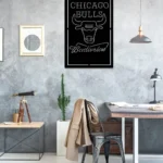 Chicago Bulls Metal Sign Budweiser 1