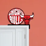 Chicago Bulls Metal Sign Bulls Mascot Face 1