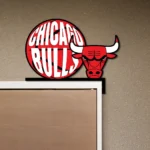 Chicago Bulls Metal Sign Bulls Mascot Face 1