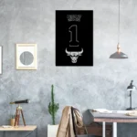 Chicago Bulls Metal Sign Custom Derrick Rose 1 1