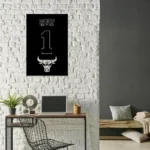 Chicago Bulls Metal Sign Custom Derrick Rose 1 1