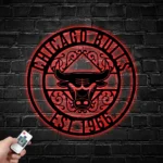 Chicago Bulls Metal Sign Custom Nba 1