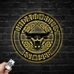 Chicago Bulls Metal Sign Custom Nba 1