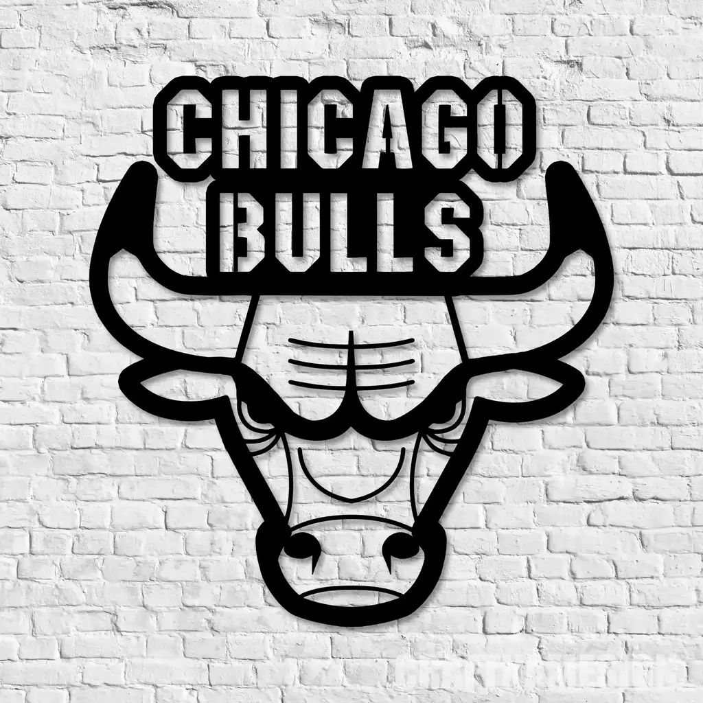 Chicago Bulls Metal Sign Insignia 1