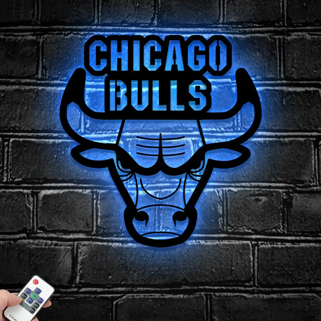 Chicago Bulls Metal Sign Insignia 2