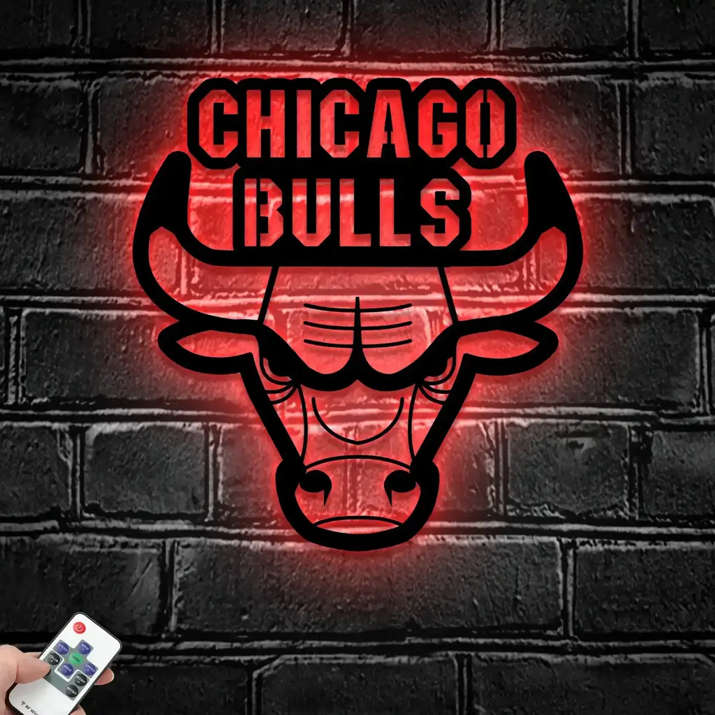 Chicago Bulls Metal Sign Insignia 3