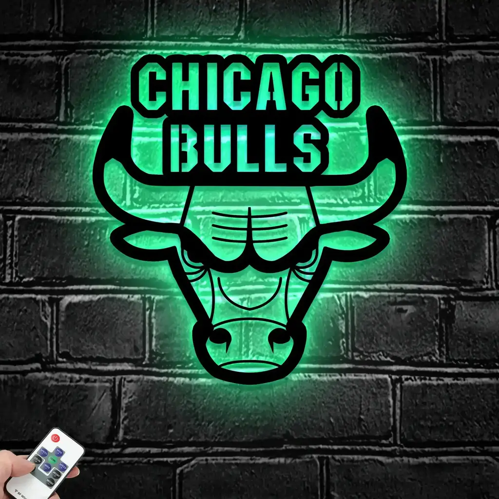 Chicago Bulls Metal Sign Insignia 5