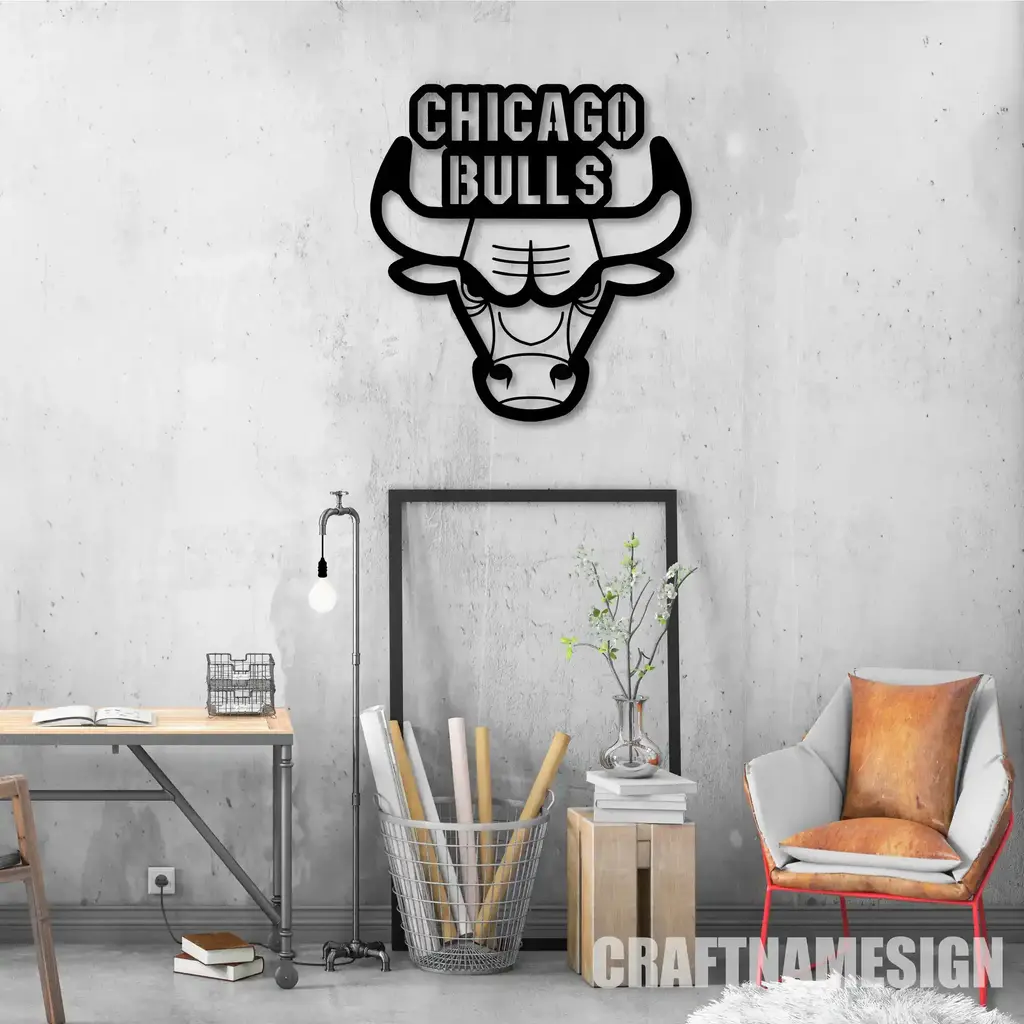 Chicago Bulls Metal Sign Insignia 6