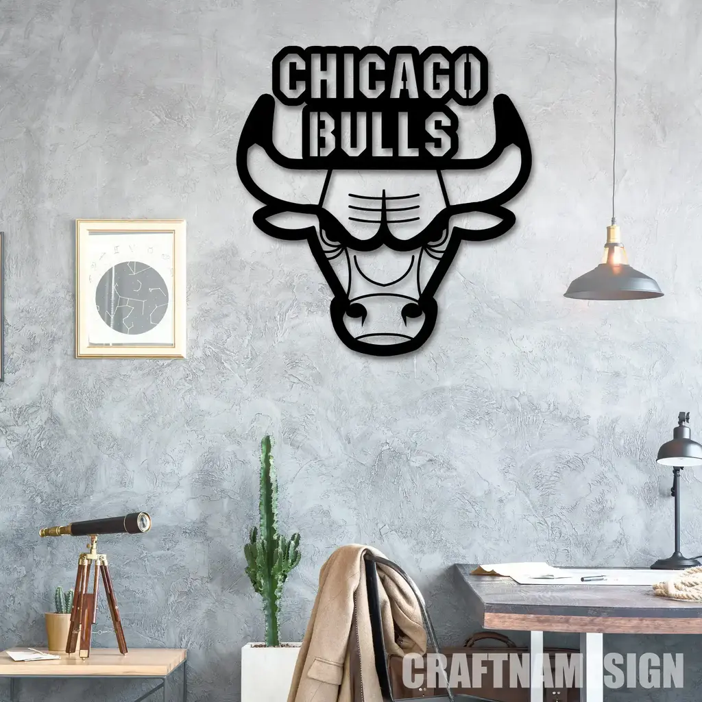 Chicago Bulls Metal Sign Insignia 7