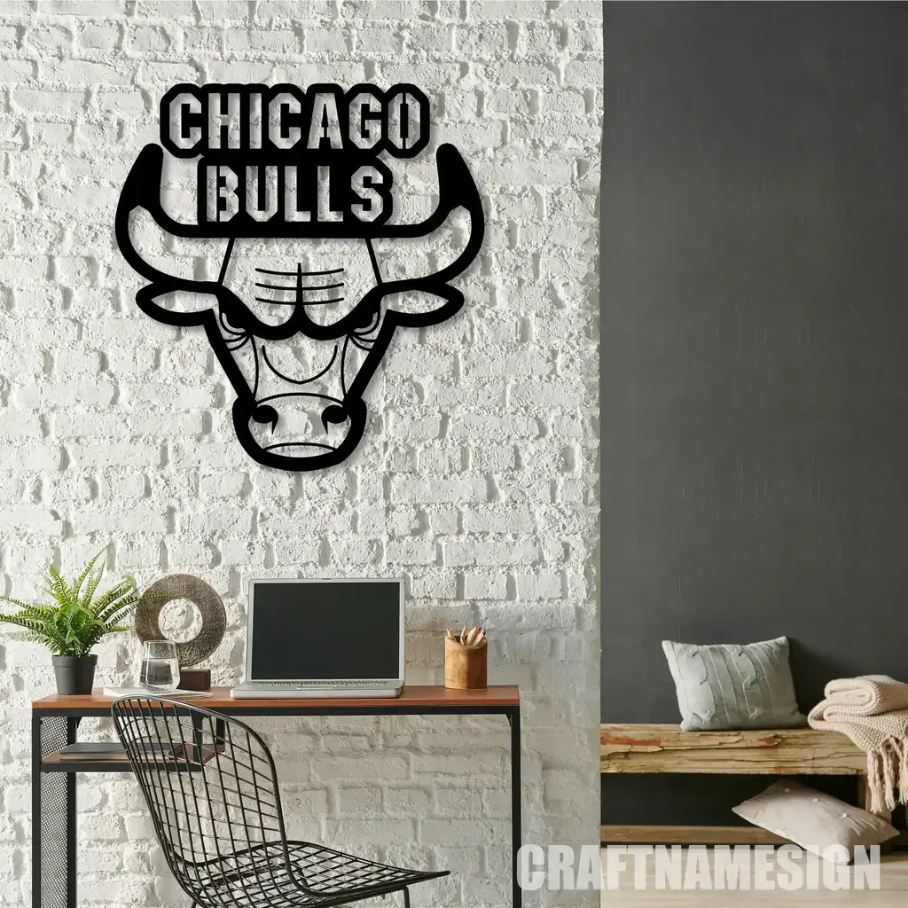 Chicago Bulls Metal Sign Insignia 8