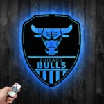 Chicago Bulls Metal Sign Shield Shape 1