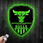 Chicago Bulls Metal Sign Shield Shape 1