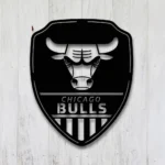 Chicago Bulls Metal Sign Shield Shape 1