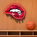 Chicago Bulls Neon Sign Dripping Lips 1