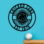 Chicago Cubs Metal Sign Custom Mlb 1