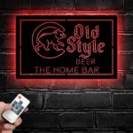 Chicago Cubs Metal Sign Custom Old Style 1