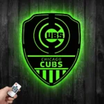 Chicago Cubs Metal Sign Shield Shape 1