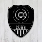 Chicago Cubs Metal Sign Shield Shape 1