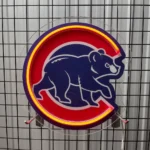 Chicago Cubs Neon Sign Cubs Bear 1
