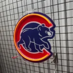 Chicago Cubs Neon Sign Cubs Bear 1