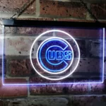 Chicago Cubs Neon Sign Cubs Logo Circle 1