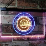 Chicago Cubs Neon Sign Cubs Logo Circle 1