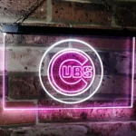 Chicago Cubs Neon Sign Cubs Logo Circle 1