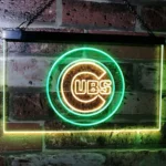 Chicago Cubs Neon Sign Cubs Logo Circle 1
