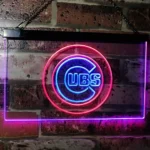 Chicago Cubs Neon Sign Cubs Logo Circle 1