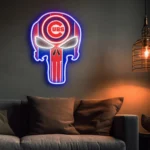 Chicago Cubs Neon Sign The Punisher 1