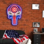 Chicago Cubs Neon Sign The Punisher 1