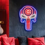 Chicago Cubs Neon Sign The Punisher 1