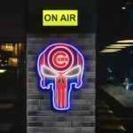 Chicago Cubs Neon Sign The Punisher 1