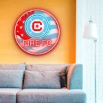 Chicago Fire Neon Sign Fc Us Flag Acrylic 1