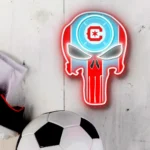 Chicago Fire Neon Sign The Punisher Fc 1