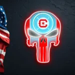 Chicago Fire Neon Sign The Punisher Fc 1