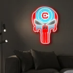 Chicago Fire Neon Sign The Punisher Fc 1