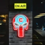 Chicago Fire Neon Sign The Punisher Fc 1